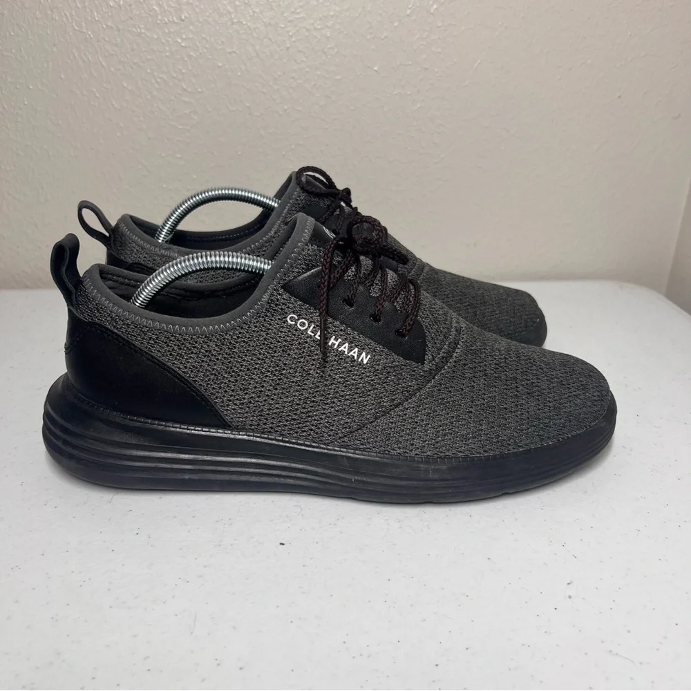 Cole Haan Grand Sport Journey Sneaker Mens 10.5M Gray Knit Lace Up Casual Shoes